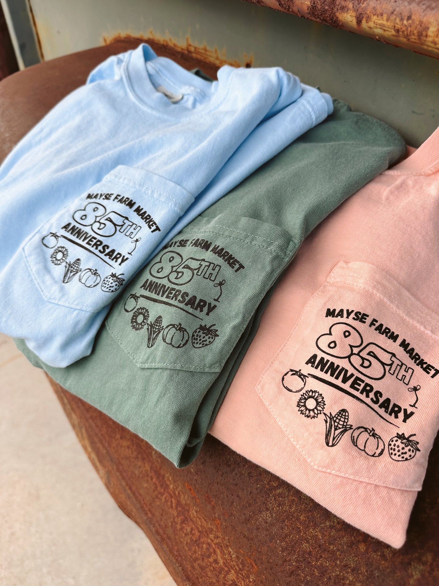 Mayse 85th Anniversary T-Shirt - Peach
